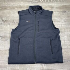 Filson Vest Mens Extra Large Gray Polartec Fleece Full Zip Tech Pockets‎ TSW3